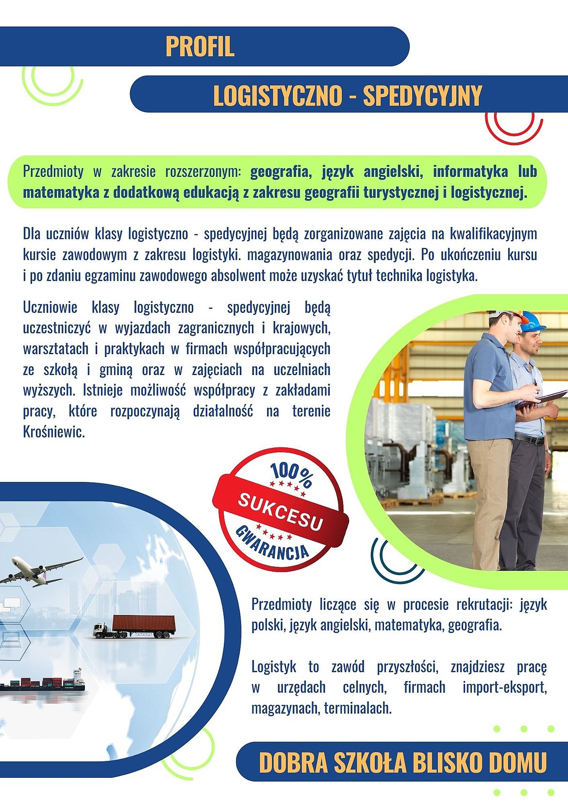 Profil: logistyczno-spedycyjny