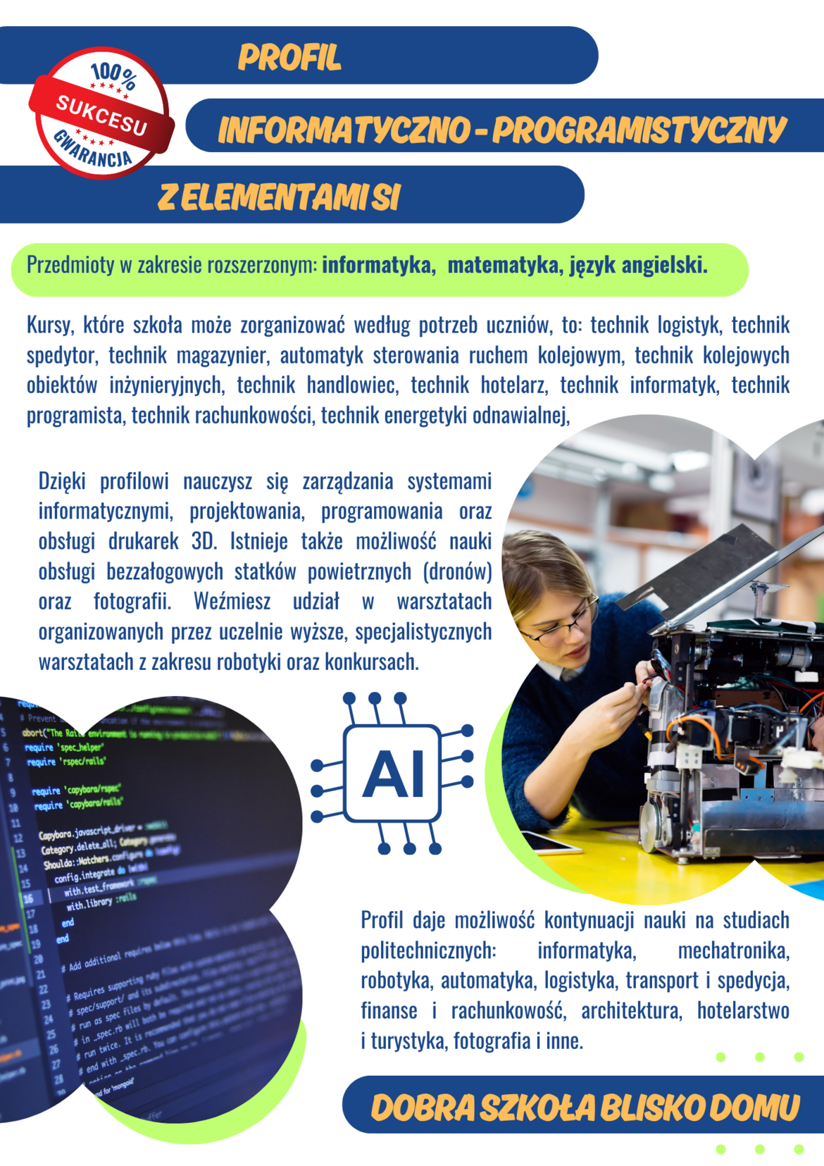 Profil: informatyczno-programistyczny