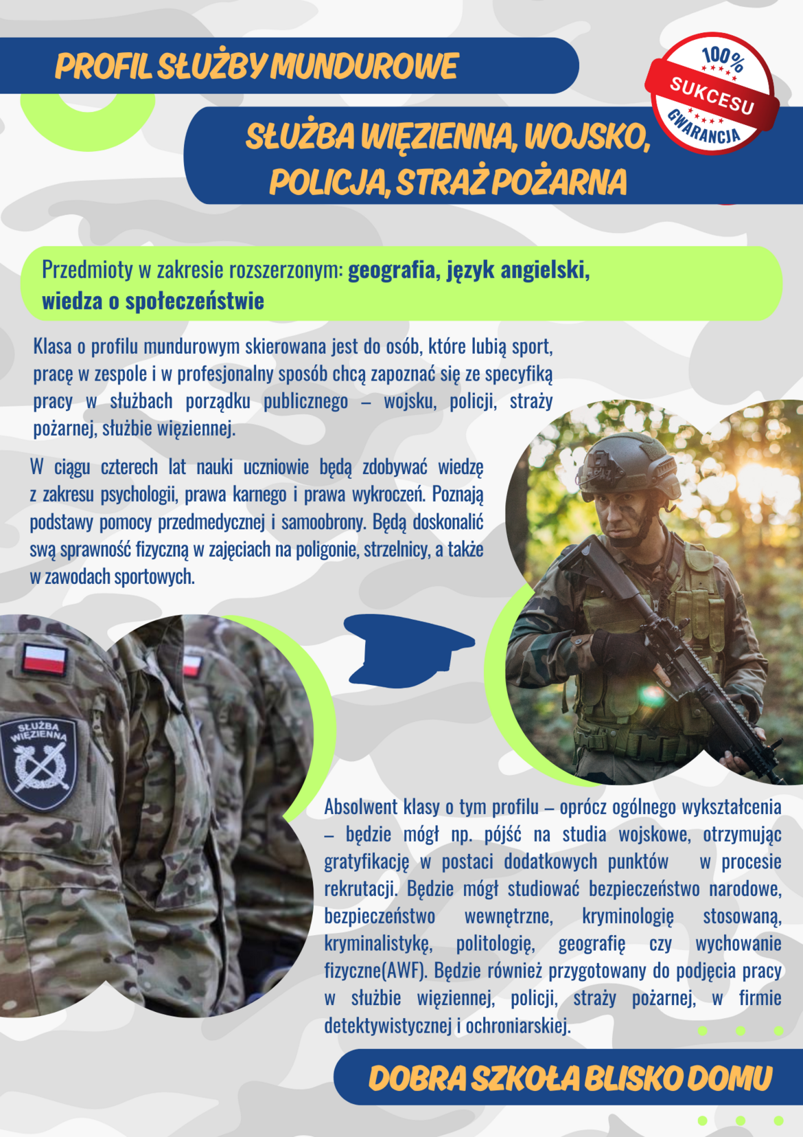 Profil: służby mundurowe